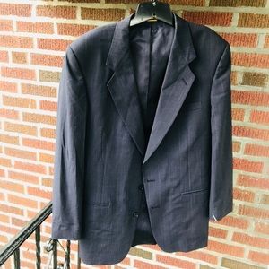 Pierre Cardin Gray White Pin-stripe Blazer